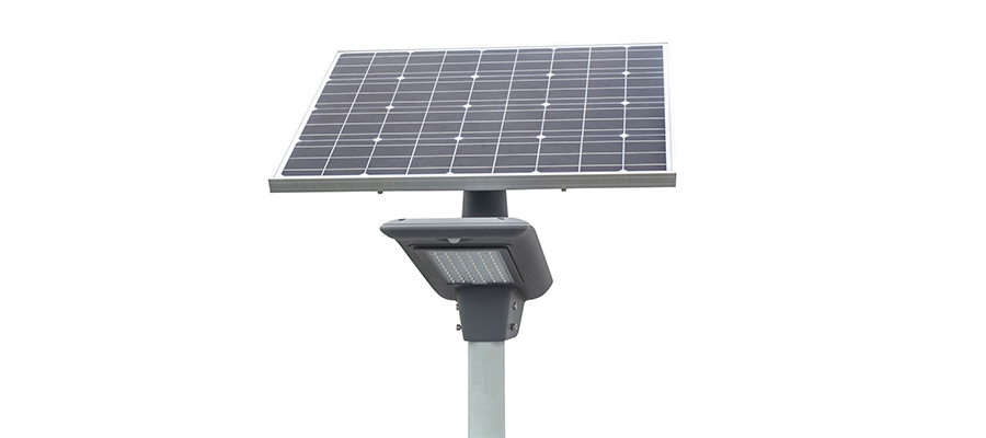 split solar street light system