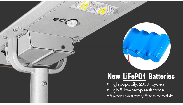 Built-in brand new replaceable lifepo4 battery