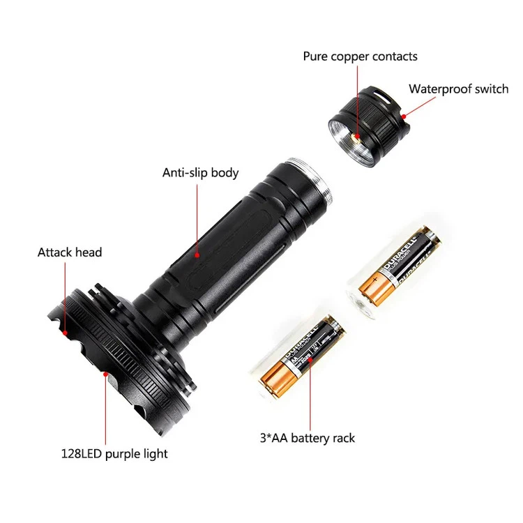LED UV flashlight 4 LED UV flashlight 4