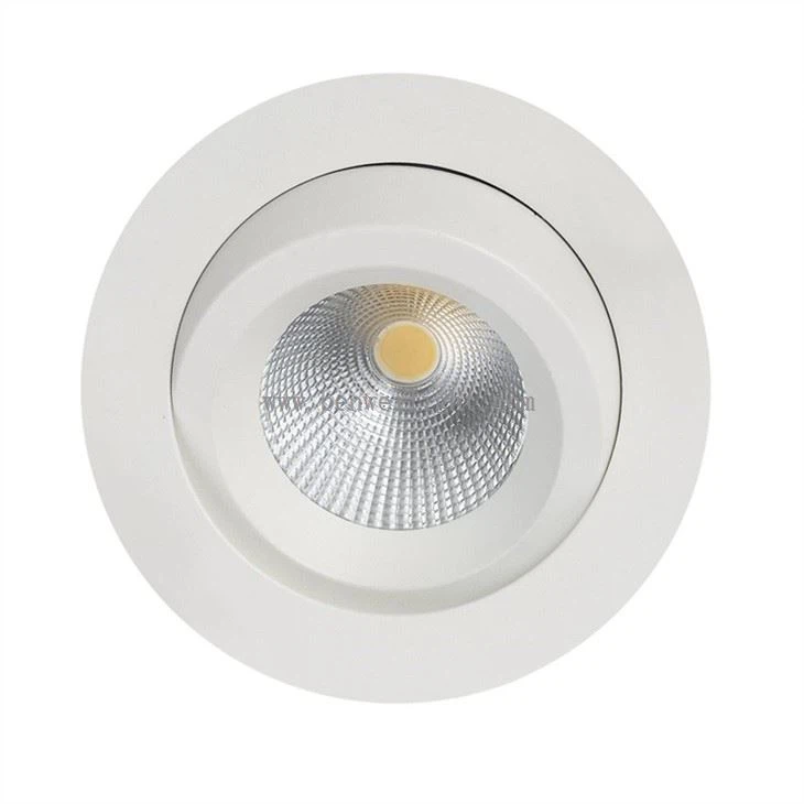 white fire rated downlights