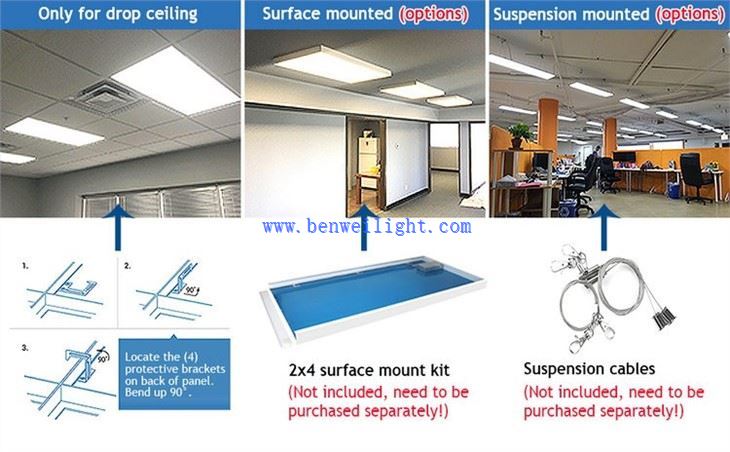 Mount Ceiling LED 2x4ft Flat Panel Light