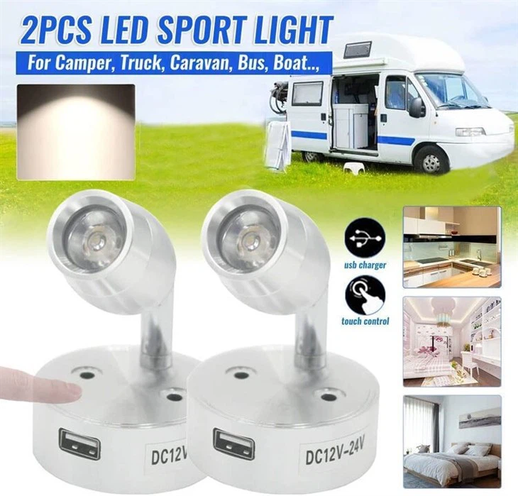12v Caravan Light With Usb