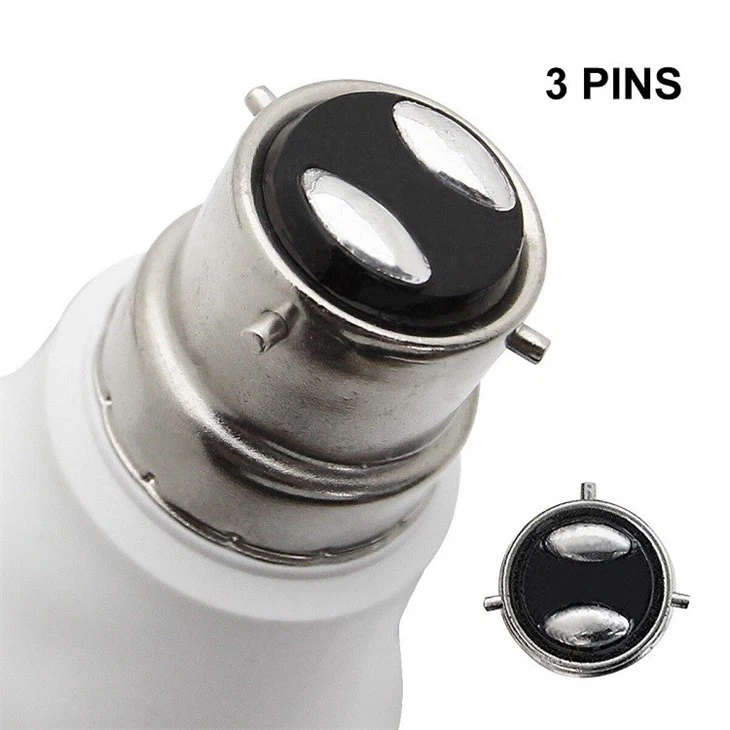 3 pin light bulb detail