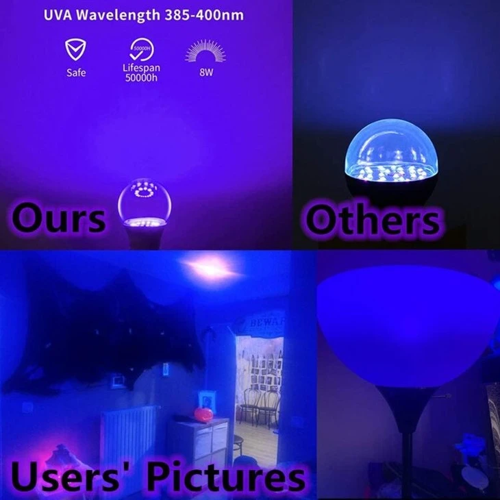 9w Ultra Violet Black Light Bulbs