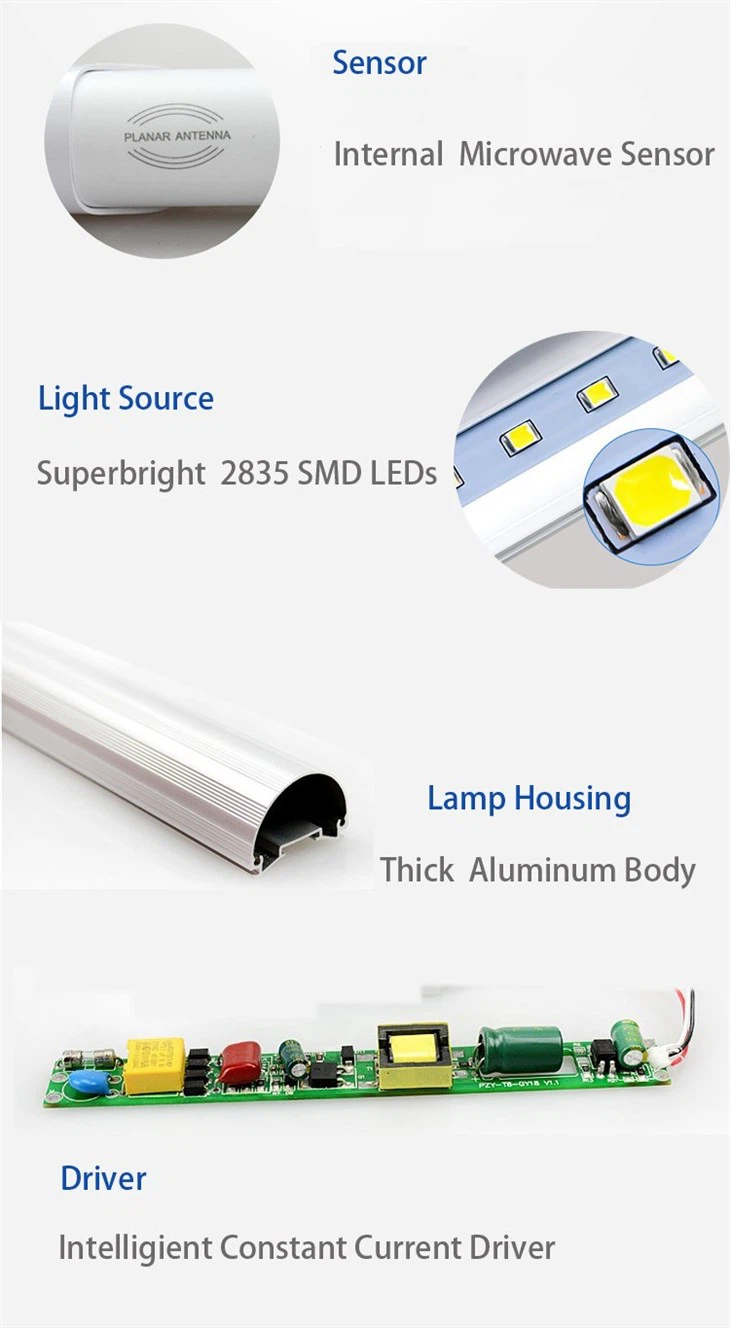 CRI90 T8 Microwave Smart Led Tube detail