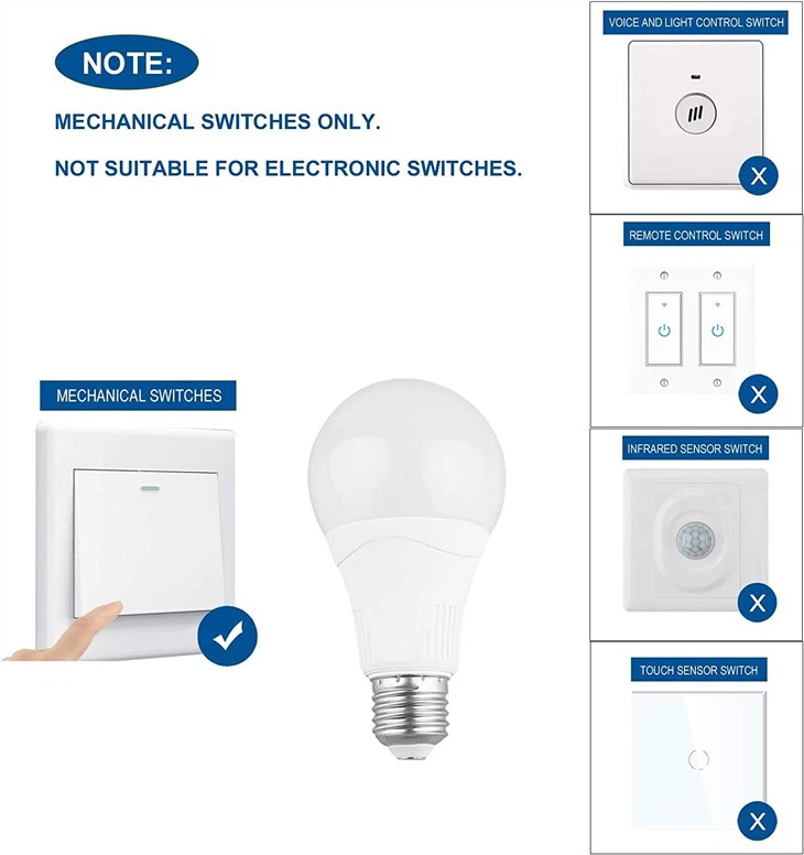 sensor light bulb note