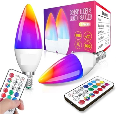 3W E14 RGB LED Bulbs