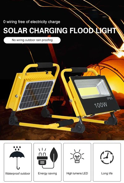 Portable Solar Outdoor Emergency Flood Light