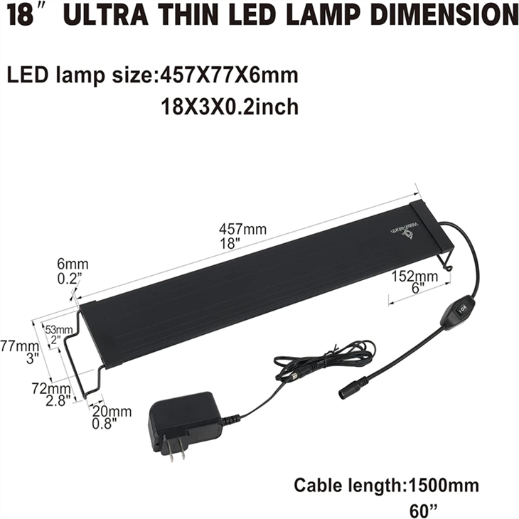 LED Aquarium Light Full Spectrum For 18 Inch To 24 Inch Fish best