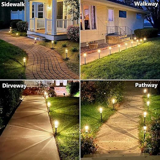 LED Waterproof Solar Outdoor Lights, Upgraded Stainless Steel Driveway Lighting With Tungsten Filament Bulb factory