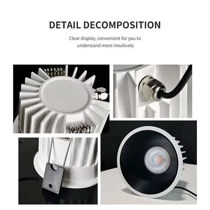 IP65 Waterproof Recessed LED Downlight High CRI Anti-Glare COB Ceiling Spot Light for Wet Area best