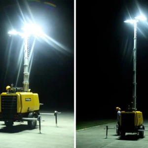 380V LED Medal Halide Tow Behind Light Towers for Sale suppliers