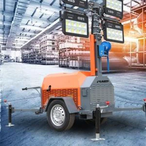 LED Mobile/Trailer LED Hydraulic Diesel Lighting Tower high quality