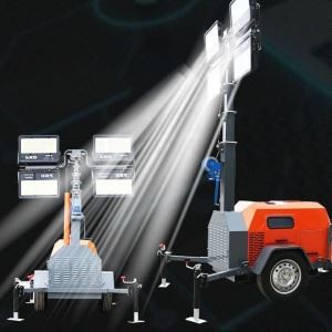 LED Mobile/Trailer LED Hydraulic Diesel Lighting Tower best
