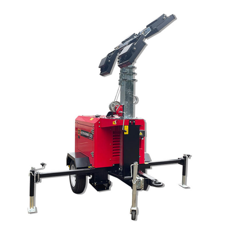 350W×4 Portable Mobile LED Lighting Tower factory