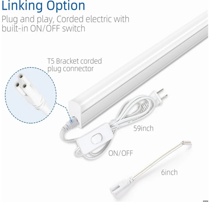 T5 Integrated LED Tube Light, Linkable, Plug And Play suppliers