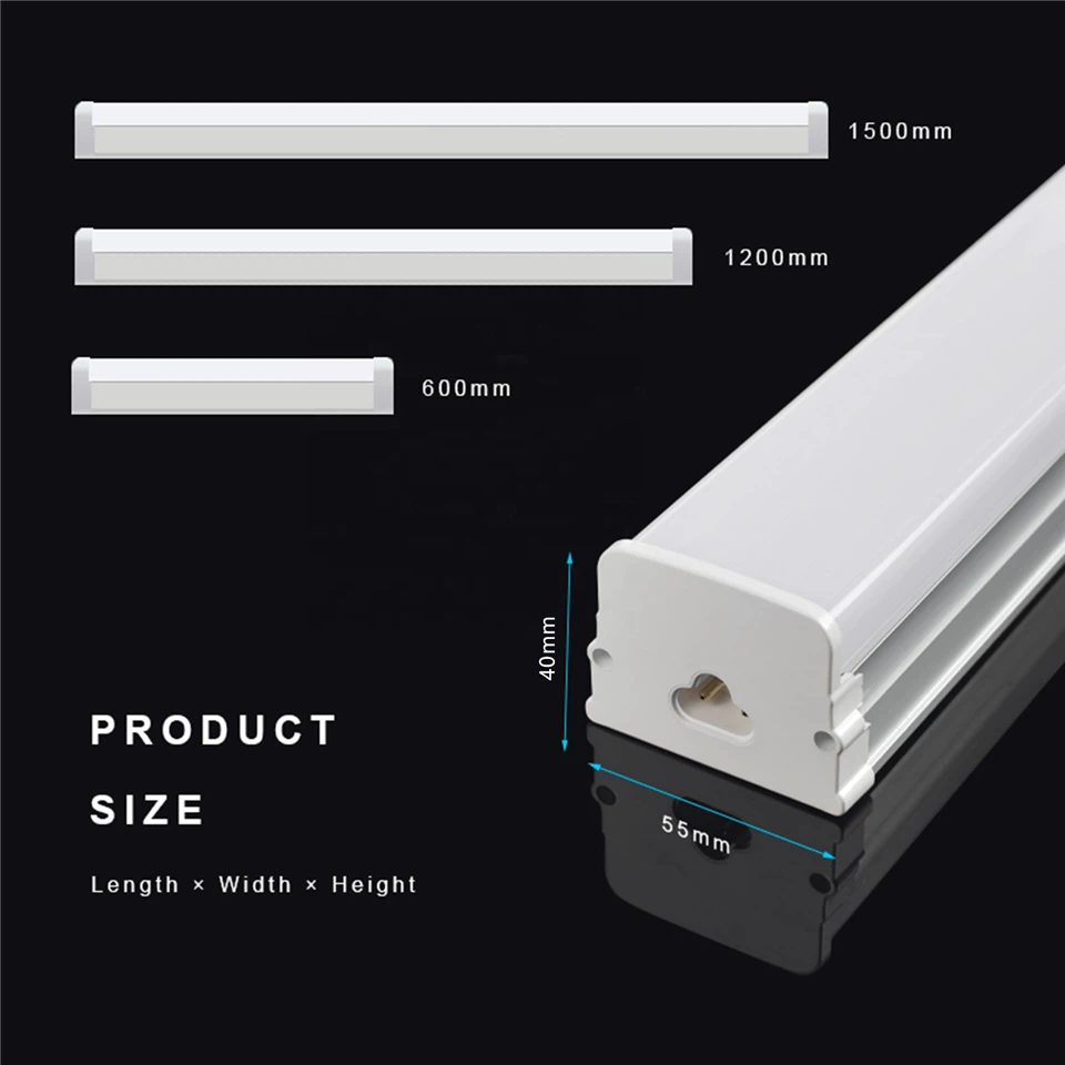 Commercial/Residential Office 600/1200/1500mm 2/4/5/8ft Connectable LED Linear Lights/LED Strip Lights