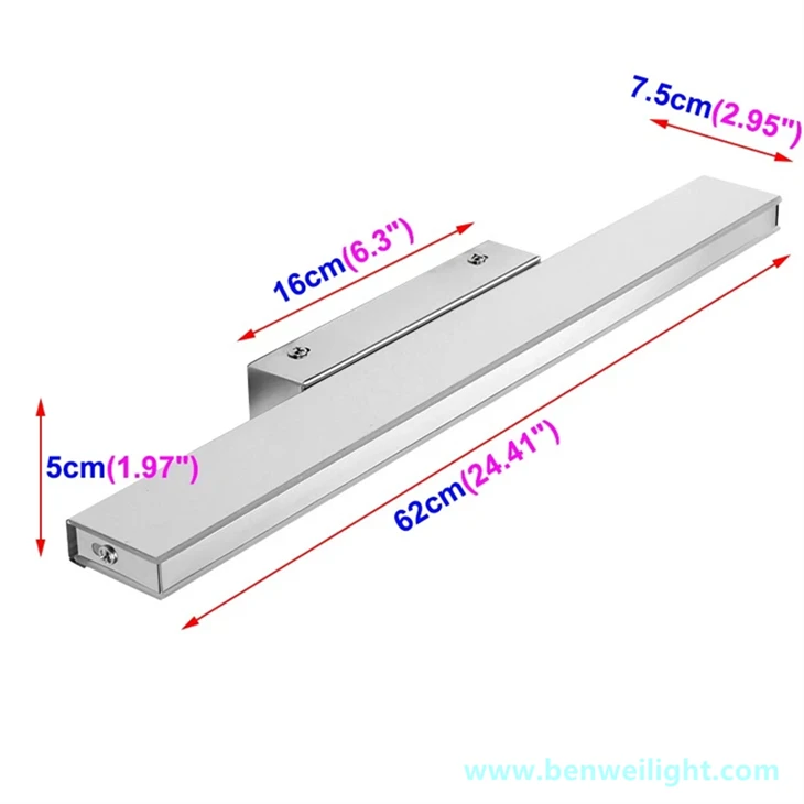 14W LED Bathroom Mirror Light With Acrylic Body And SMD2835 factory