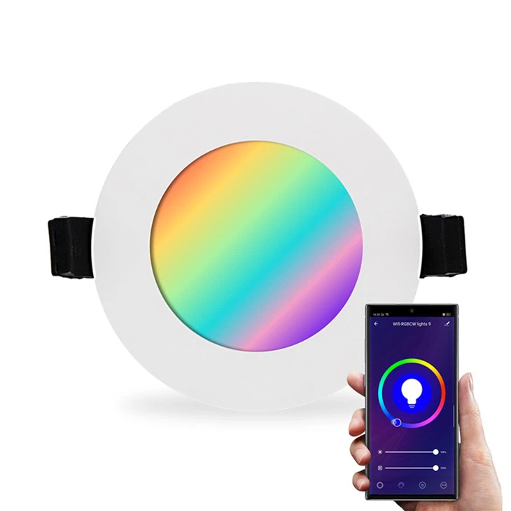 24W Smart Multi Color Dimmable RGB Round LED Panel Light