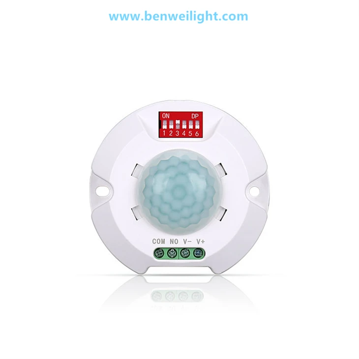 360° Ceiling PIR Motion Sensor, 9-24V, Light Switch