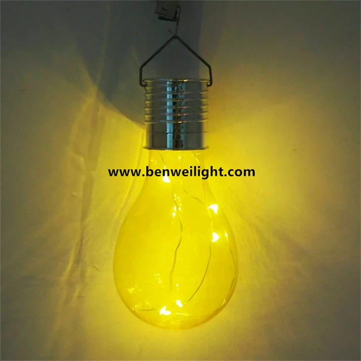 Clip-On Solar LED Light: 5LEDs, Waterproof, Red Shell, 3000K Warm factory