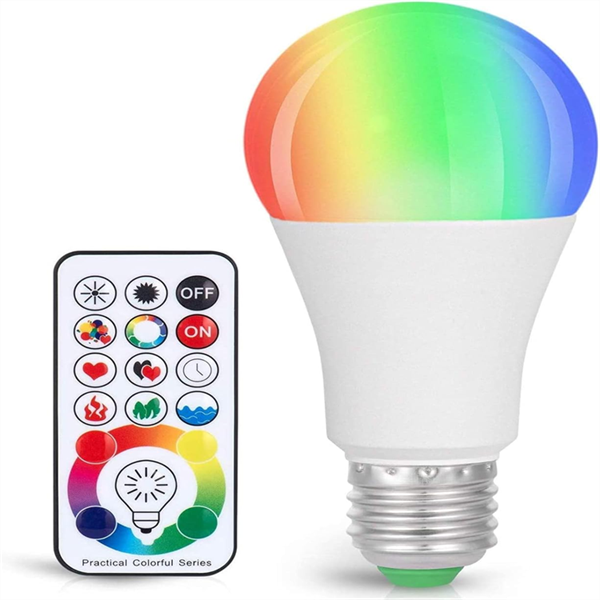 Color Changing Light Bulb, 820LM Dimmable E26 10W RGB