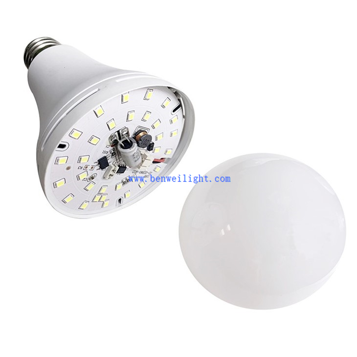smart bulb with battery backup detail