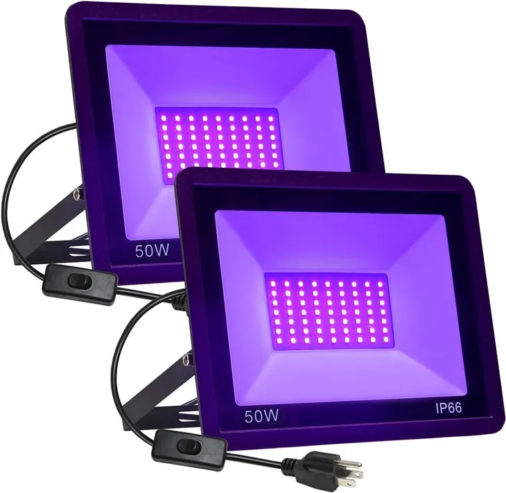 Floodlight With Plug, IP66 Waterproof Outdoor UV Spotlight