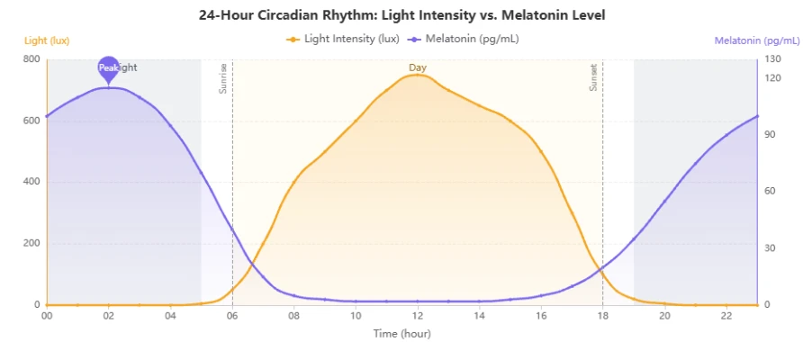 Lighting and human health: circadian rhythm and melatonin Lighting and human health: circadian rhythm and melatonin