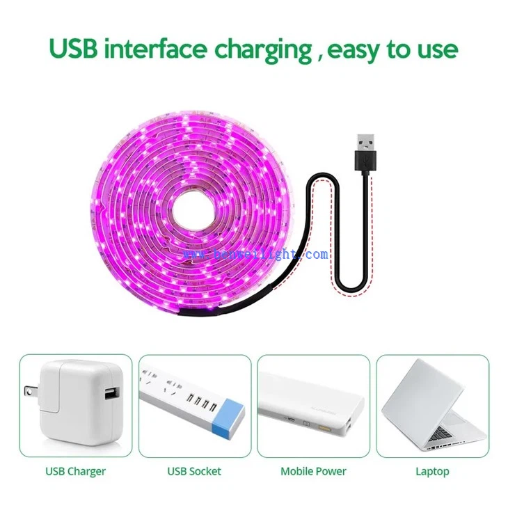12V Waterproof Greenhouse Hydroponic Led Grow Strip Lights 1