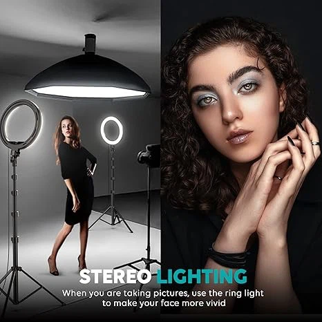 LED Ring Light With Tripod Stand Phone Holder And Remote - ElectriQ factory