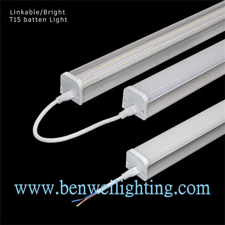 Linkable Aluminum LED Batten Light (IP20, T8/T12 Compatible, Dimmable, SMD) suppliers