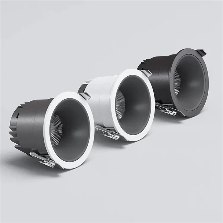 Recessed LED Downlight – 7-40W Anti-Glare, Die-Cast Aluminum For Commercial Use