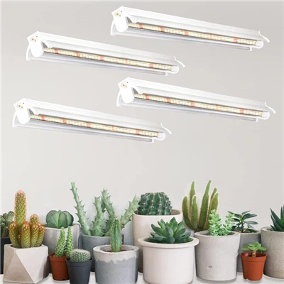 2 Pack 6000K LED White Plant Grow Lights Indoor