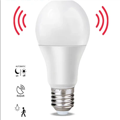 E27 Radar Sensor Ambient PIR Motion 7/12W Smart LED Globe Bulb Light Lamp