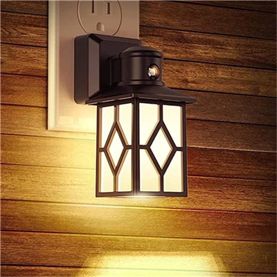 Night Lights Plug into Wall 2-Pack with Dusk to Dawn Sensor 3000K Warm White Vintage Motion Sensor Night Lights - 1W