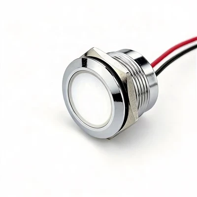 19mm IP65 Waterproof Metal LED Indicator Light Signal Pilot Lamp for Control Panel Equipment