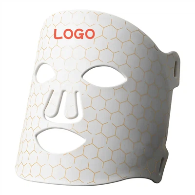 LED Light Therapy Mask - 7 Color Facial Treatment With Black & Red Light