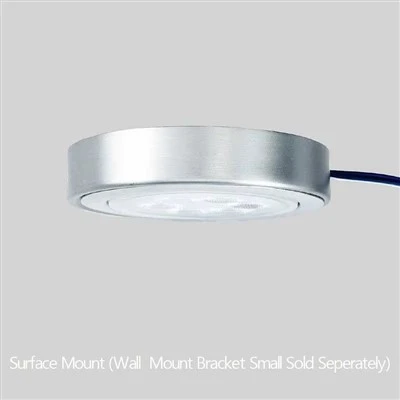 DC24V Recessed LED Under Cabinet Light 3000K Ra90 Brushed Stainless Steel European Cabinet Lamp