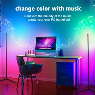 Smart RGB+IC Corner Floor Lamp, LED Corner Lights