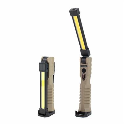 USB Rechargeable Foldable COB LED Work Light With Magnet - For Car/Outdoor