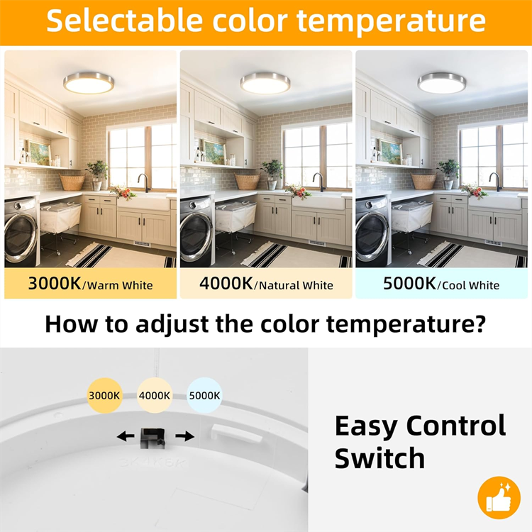 Surface Mounted LED Panel Light Dimmable Ceiling Downlight Wall Lamp