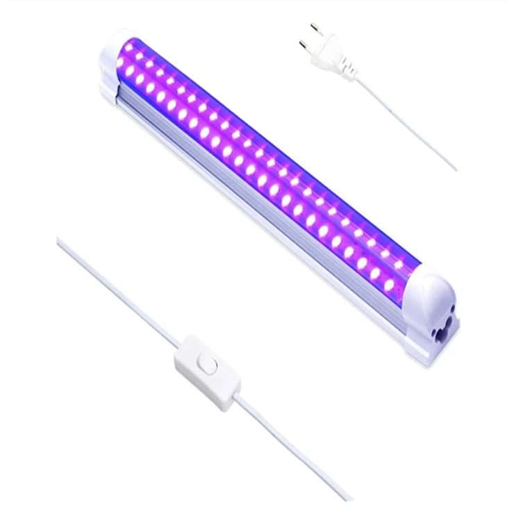 T8 10W 48leds UV LED Tube Blacklight 365nm 395m 85-265v