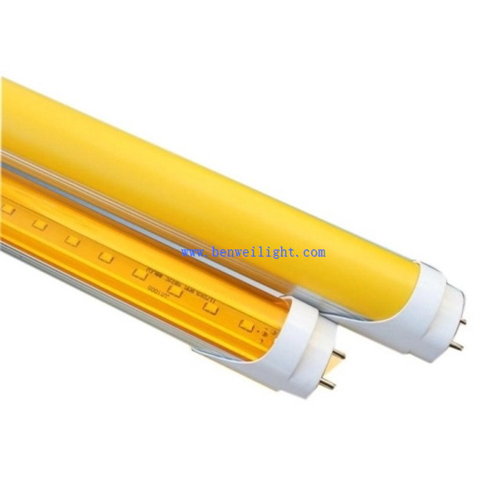 T8 5F yellow LED tube