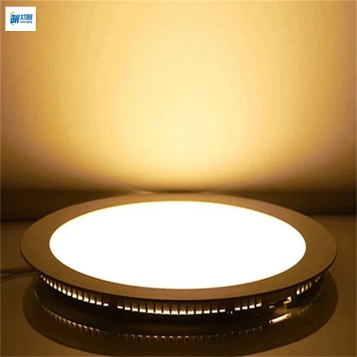 Ultra-thin LED Recessed Round Panel Light factory